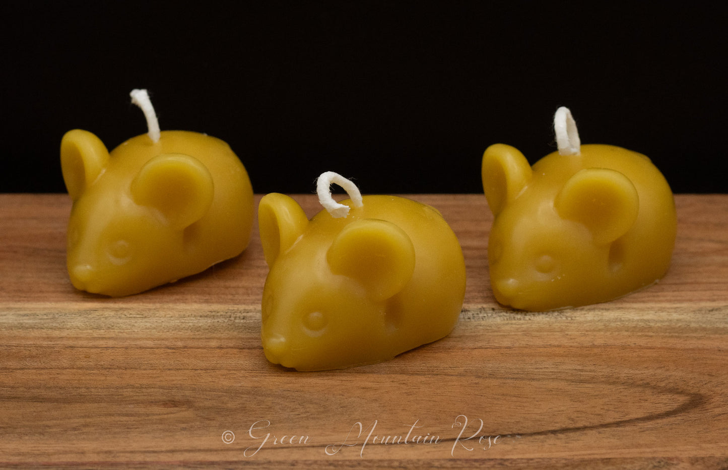 100% beeswax Mice Candles. Vermont grown & made! Infused with your favorite herbs!