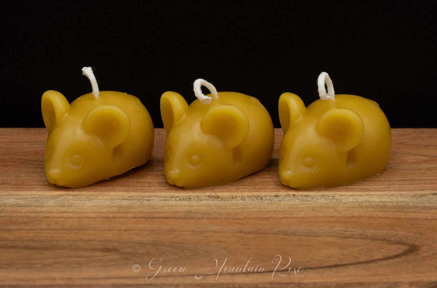 100% beeswax Mice Candles. Vermont grown & made! Infused with your favorite herbs!
