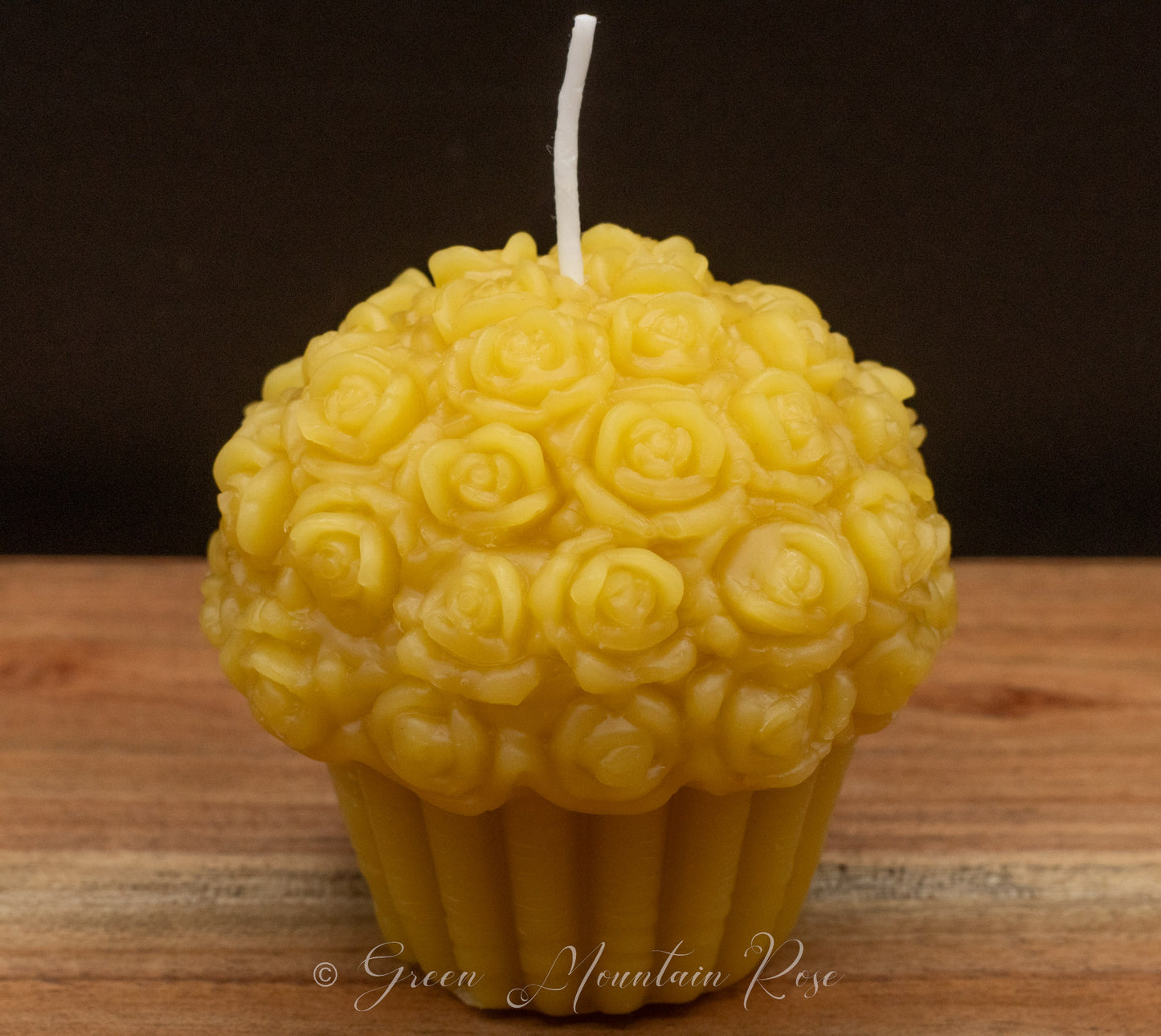 100% beeswax Flowers Cupcake Candles. Vermont grown & made! Infused with your favorite herbs!