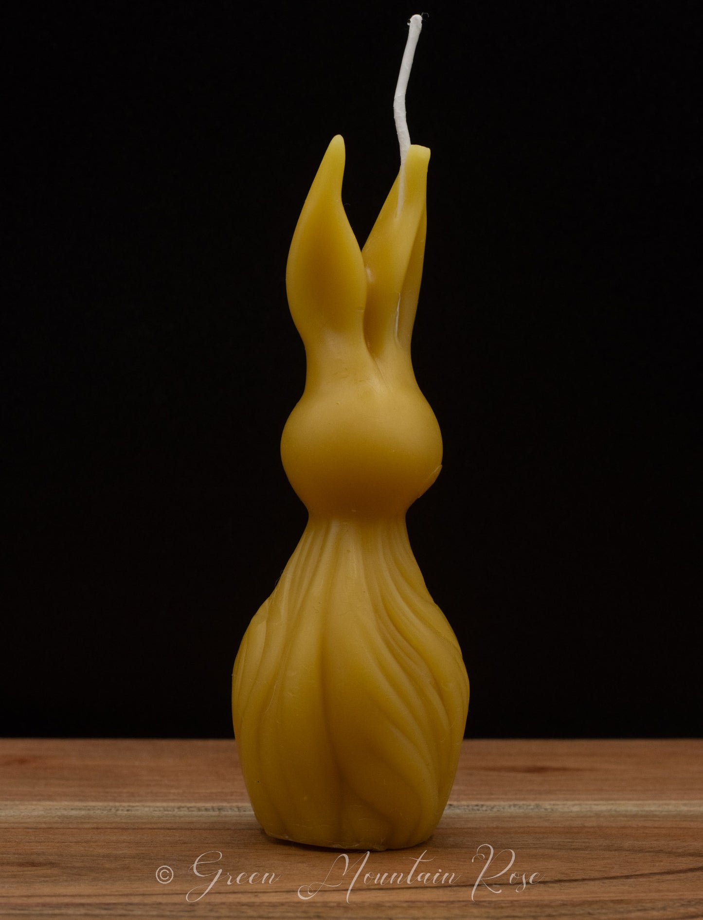 100% beeswax Bunny Candle. Vermont grown & made! Infused with your favorite herbs!