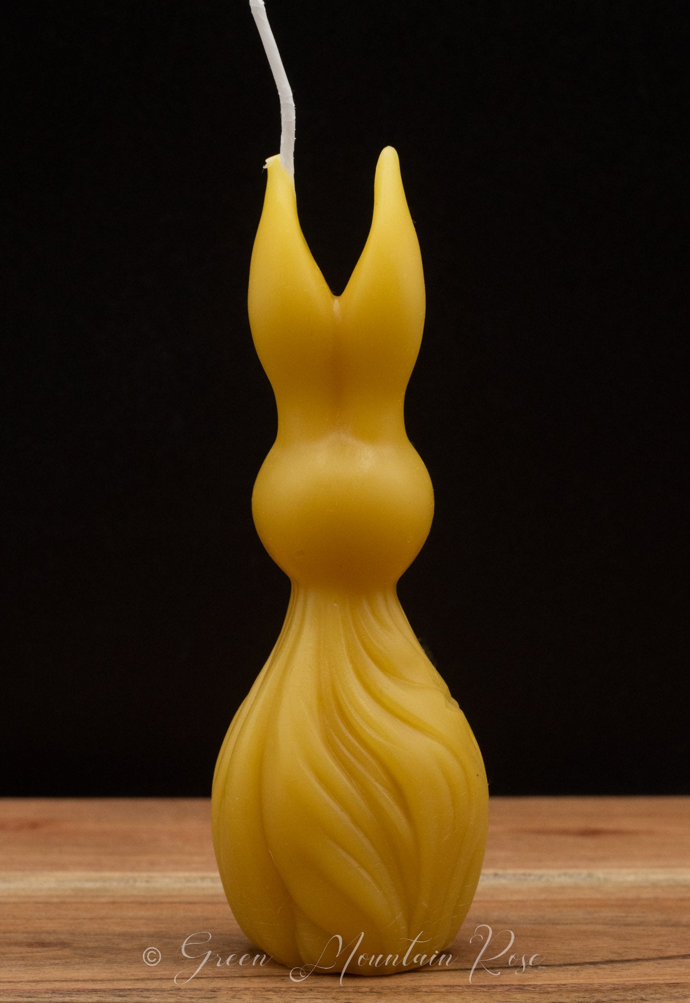 100% beeswax Bunny Candle. Vermont grown & made! Infused with your favorite herbs!
