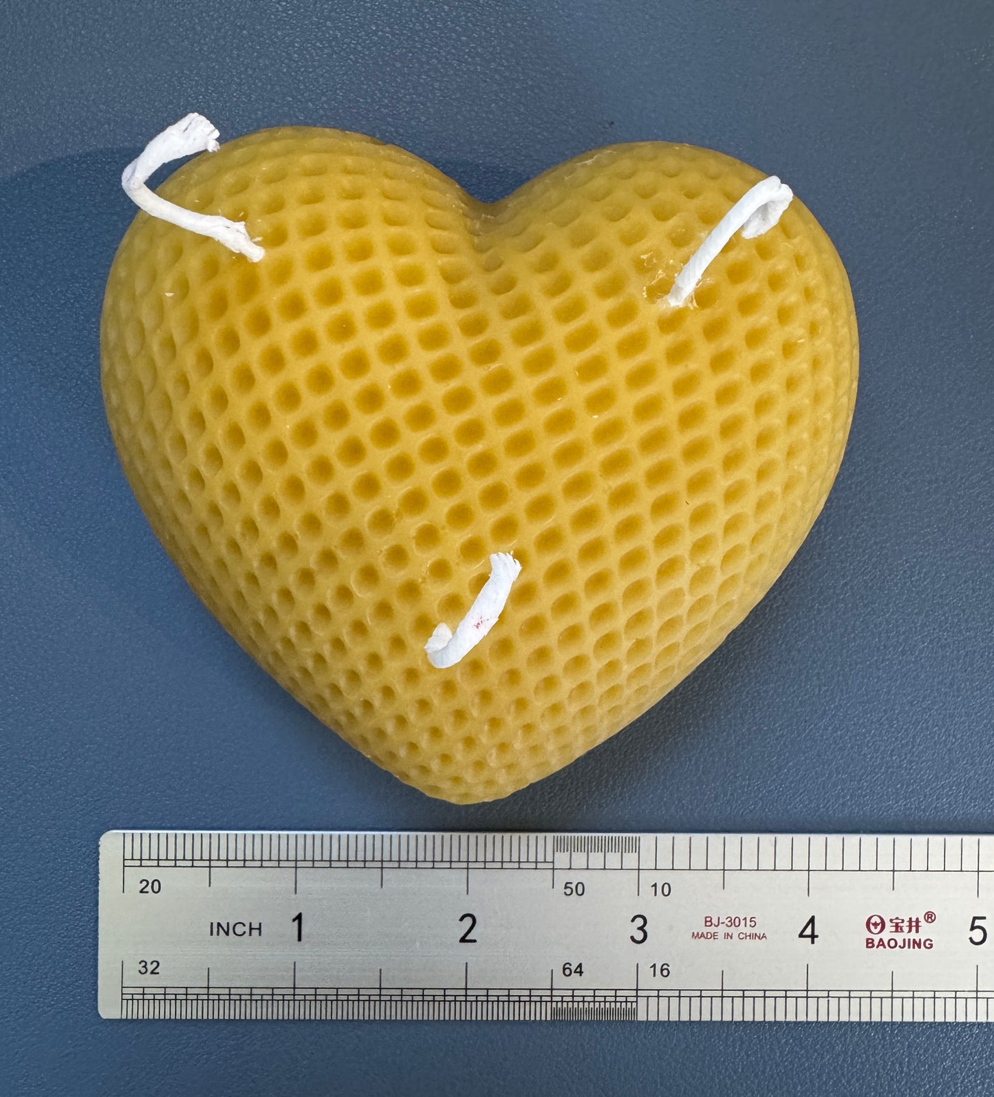 100% beeswax Three Hearts Candles. Vermont grown & made! Infused with your favorite herbs!
