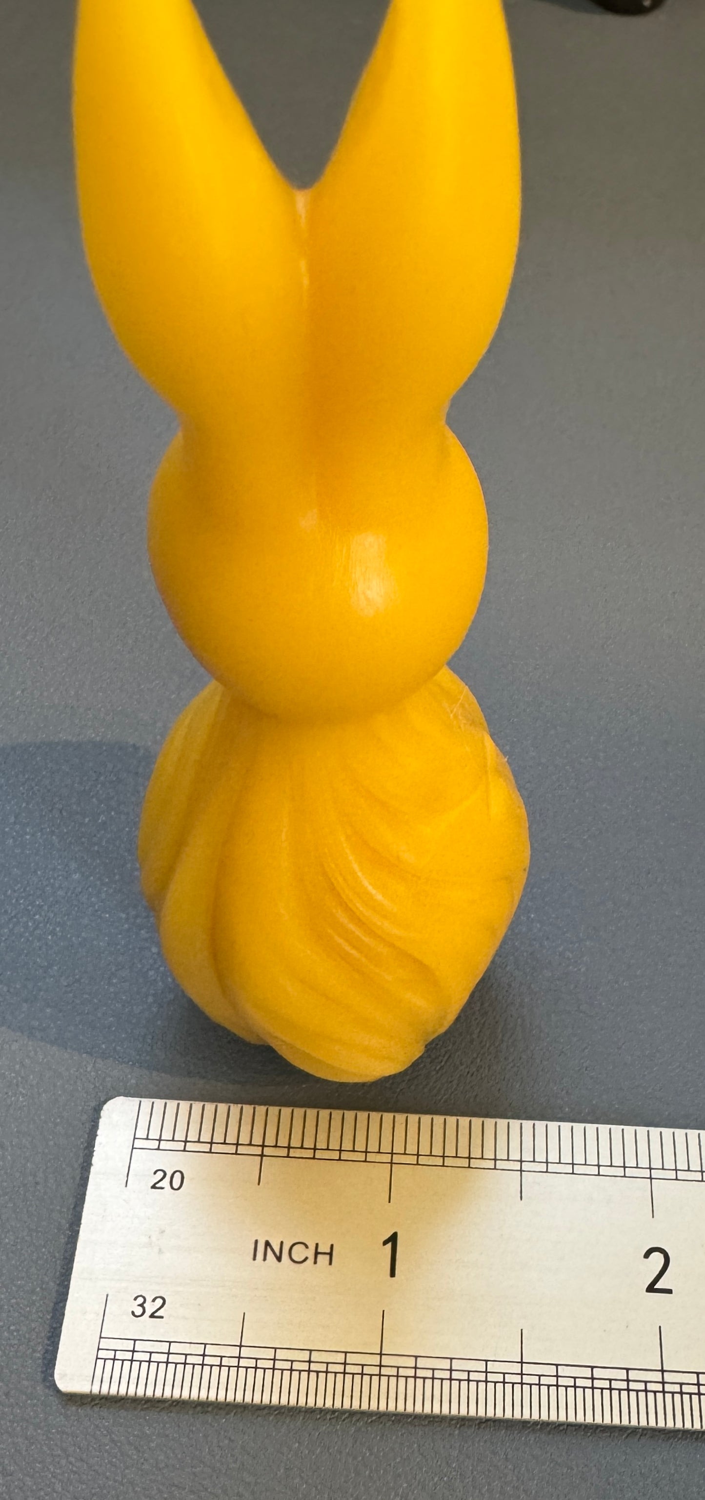 100% beeswax Bunny Candle. Vermont grown & made! Infused with your favorite herbs!