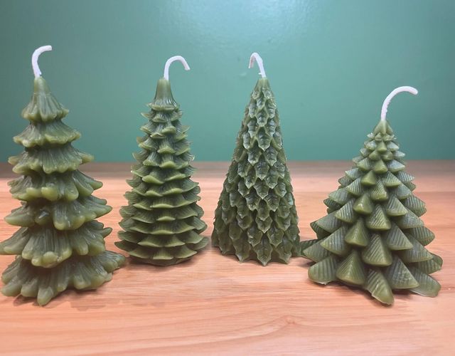 Pure beeswax tree candles
