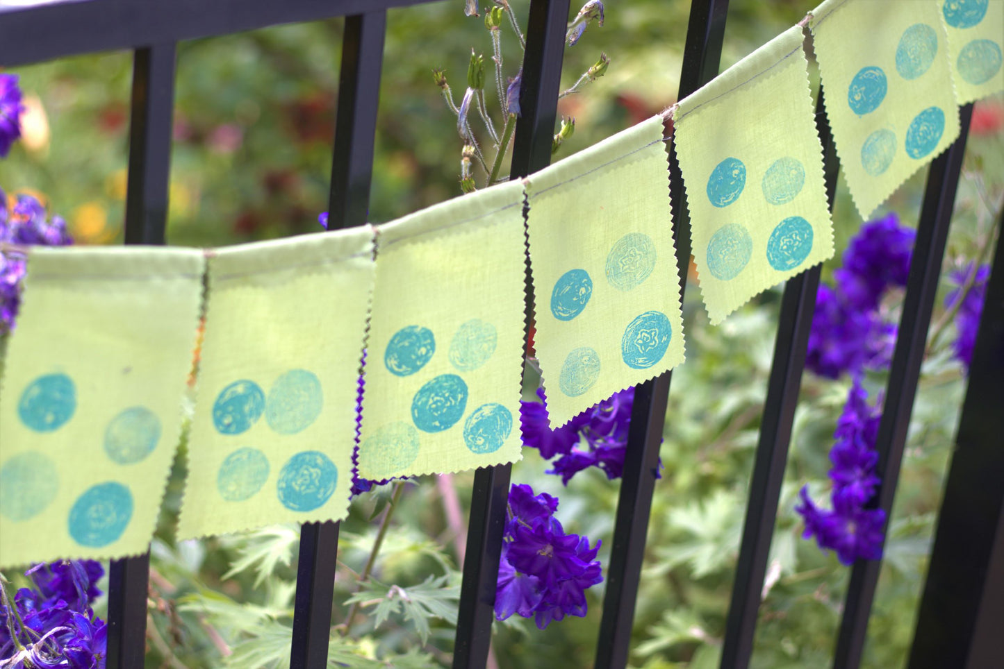 blueberry garden flags