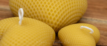 100% beeswax Three Hearts Candles. Vermont grown & made! Infused with your favorite herbs!