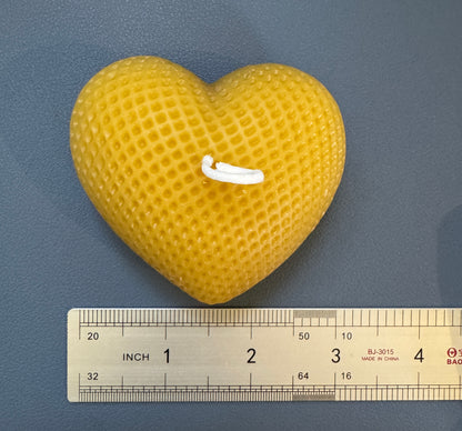 100% beeswax Three Hearts Candles. Vermont grown & made! Infused with your favorite herbs!