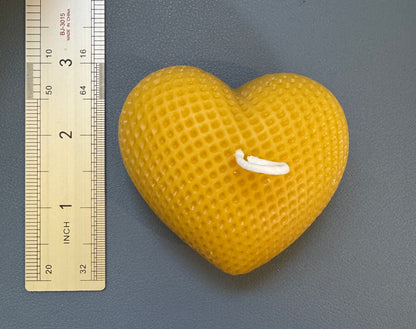 100% beeswax Three Hearts Candles. Vermont grown & made! Infused with your favorite herbs!