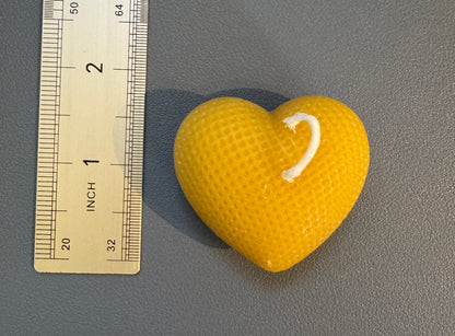 100% beeswax Three Hearts Candles. Vermont grown & made! Infused with your favorite herbs!