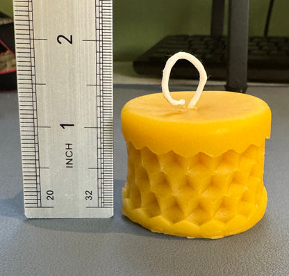 100% beeswax HONEYCOMB Tealight Candles. Vermont grown & made! Infused with your favorite herbs!