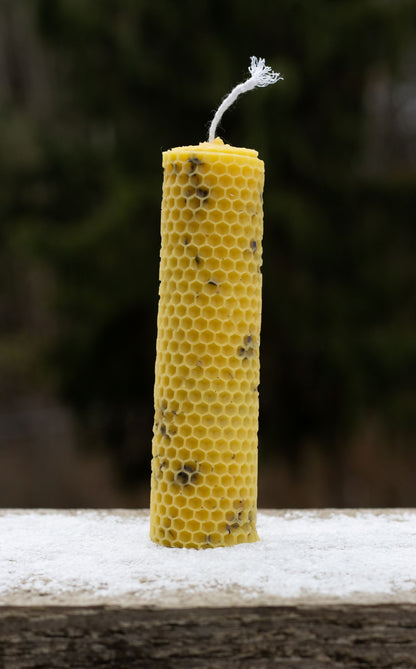 🐝 Hand-Rolled Beeswax Candle Set – Pure Vermont Honeycomb Glow! 🐝