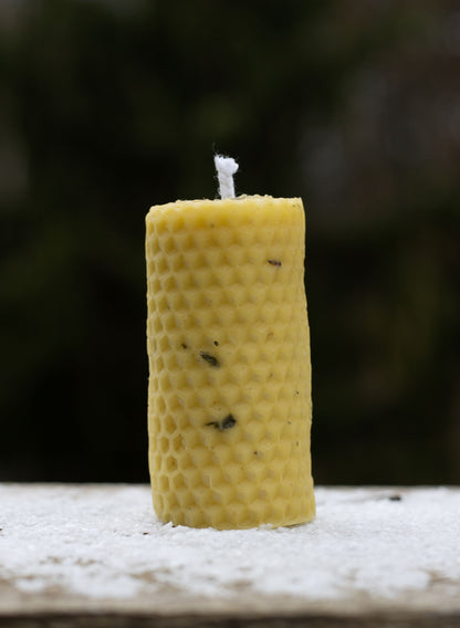 🐝 Hand-Rolled Beeswax Candle Set – Pure Vermont Honeycomb Glow! 🐝