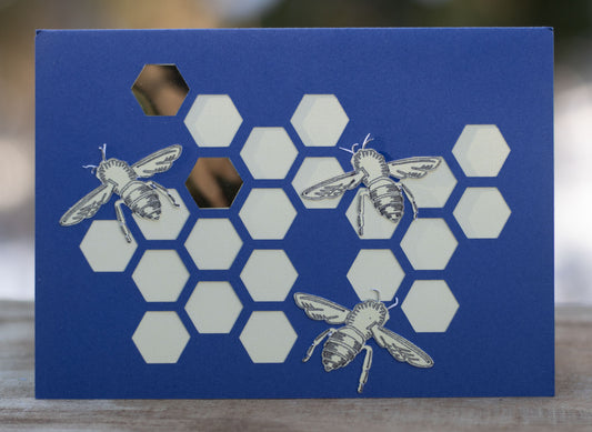 🐝 Handmade Honey Bee Greetings Card – A Sweet Touch for Any Occasion! 🍯